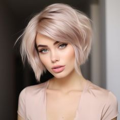 70 Short blonde hair We Cannot Stop Obsessing Over Nude Blonde Hair, Short Blonde Hair Styles, Blonde Hair Styles, Blonde Fringe, Grey Blending, 1970s Hairstyles, Stop Obsessing, Waves Haircut, Hair Science