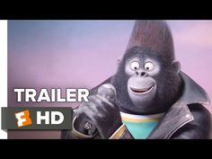 an animated gorilla holding a microphone and wearing a leather jacket with his hands in his pockets