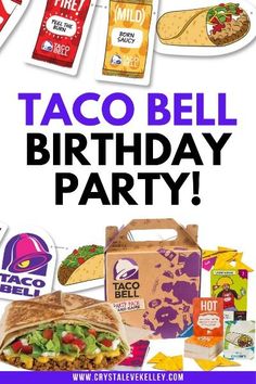 Taco Bell themed boys birthday party idea with decorations Taco Party Ideas Kids Birthday, Taco Twosday Birthday Boy, Two Year Old Taco Birthday Party