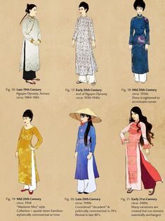 Vietnamese Clothing, Vietnam Fashion, Fashion Timeline, Vietnamese Dress, Fashion Vocabulary, Chinese Clothing, Asian Outfits, Traditional Fashion