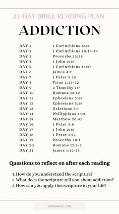 the daily bible reading plan for adults and children, including questions to reflect on each reading