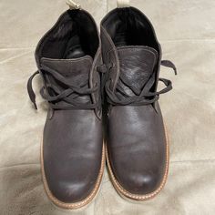 John Varvatos Leather Boots Size: 12 Barely Worn Like New And Clean Condition, There Are No Holes Or Stains, Or Fading. Smoke-Free And Pet-Free Home! Love Offers Grey Leather Boots, Gray Leather, John Varvatos, Grey Leather, Leather Boots, Brown And Grey, Shoe Boots, Men's Shoes, Size 12