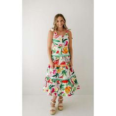 The Marie by Victoria Dunn Naomi Tropical Breeze Maxi Dress is the perfect addition to your summer wardrobe. With its playful print and charming ric rac detailing, this dress is sure to turn heads. Add a touch of fun to your vacation with this cute and fun dress! Fits true to size, Morgan is wearing a size small. She is 5'7, a size 6 and 34C Dry cleaning suggested Designer Maxi Dress, Fun Dress, Ric Rac, Home Dress, Mink Pink, Dress Gift, Fashion Story, 50 Fashion, Sale Design