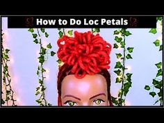 How to do Loc Petals | Loc Styling Techniques | Dreadlock - YouTube How To Do Loc Petals, Flower Petal Loc Styles, Rose Petal Loc Style, Petal Loc Styles, Petal Bun Locs, Loc Petal Styles, Loc Petal Bun, Loc Petals