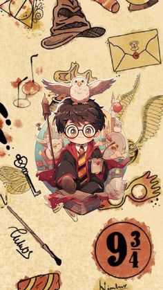 Harry Potter Iphone, Harry Potter Cartoon, Harry Potter Art Drawings, Harry Potter Painting, Harry Potter Background, Harry Potter Items, Harry Potter Illustrations, Harry Potter Cake, Harry Potter Gif