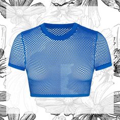 Skims Perforated Seamless Cropped T-Shirt In Cobalt Size S Nwt! Fits True To Size Cropped T-Shirt W/ Seamless Construction Comfortable Ribbed Neckline Arm Opening & Underband Cropped Fit Designed In An Open Design Perforated Fabric 92% Polymade / 8% Elastane Level Up Your Sporty Looks In This Sexy Cropped T-Shirt. Designed With A Stretchy, Open-Knit Fabric. Features A Soft Ribbed Neckline, Underband, And Arm Opening. Pair With Perforated Seamless Short Or Legging To Make A Statement. Trendy Mesh Short Sleeve Tops, Trendy Short Sleeve Mesh Top, Stretch Hollow Out Mesh Top For Summer, Summer Stretch Mesh Top With Hollow-out Details, Stretch Mesh Top With Hollow Out For Summer, Stretch Mesh Top With Hollow Out Details For Summer, Summer Mesh Top With Crew Neck, Mesh Short Sleeve Tops For Summer, Summer Mesh Crew Neck Top