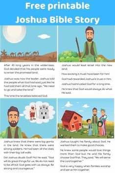 the bible story for kids with pictures and text