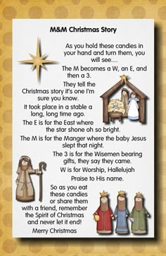 a christmas story for children with pictures of the nativity scene, and an ornament