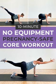 the 10 minute no equipment pregnancy - safe core workout