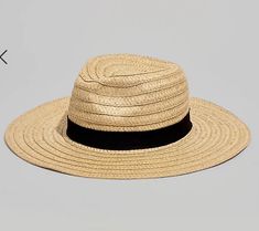 Great Shopping Madewell Women's $40 Packable Braided Straw Hat Natural Size S/M MD832, Womens Accessories Packable Wide Brim Hat For Day Out, Packable Hats With Curved Brim For Day Out, Chic Packable Travel Hat, Packable Brimmed Hat For Day Out, Straw Hat, Madewell, Women's Accessories, Accessories Hats, Straw