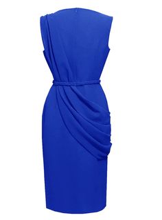 Alexandria Royal Blue Draped Cocktail Dress – Caeli Couture Draping Dress, Orange Cocktail Dresses, Mustard Yellow Dress, Cocktail Dress Elegant, Teal Cocktail Dress, Mustard Yellow Dresses, Blue Drapes, Plum Dress, Sheath Dresses