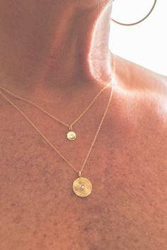 14k yellow gold textured disc with flush set diamond in the center. .04 CTW 16-18" adjustable chain with lobster clasp choose from 14k yellow, rose or white gold Flush Set Diamond, Gold Texture, Yellow Rose, Lobster Clasp, Gold Necklace, White Gold, Yellow Gold, Chain, Yellow