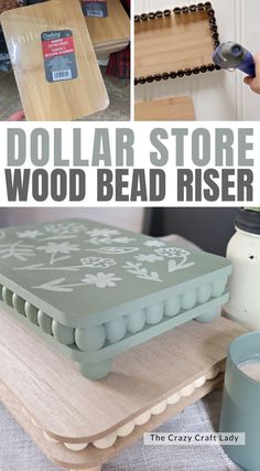 dollar store wood bead riser