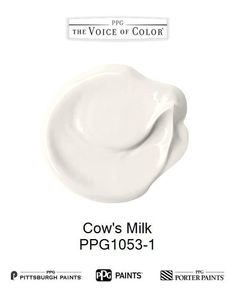 a white poster with the words cow's milk ppg105 - 1