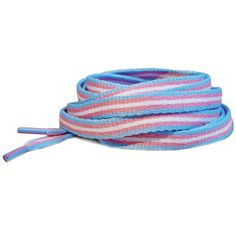 These transgender shoe laces are striped with the colors of the transgender flag. Great to wear for a pride parade or other outdoor pride awareness event or just to show your transgender pride every day!The shoe laces are 56 inches long and a bit more than 1/4 inch wide. Transgender Flag, Pride Parade, Embroidered Friendship Bracelet, Shoe Laces, 4 Inch, Every Day, Flag, Lace, How To Wear