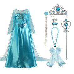 More kind of Girls Dress Up style welcome to choose in Kawell Shop: http://www.walmart.com/c/brand/kawell costume Similar item to consider: Best Seller $23.99 Act 2 Elsa Dress Best Seller $17.99 Encanto Mirabel Dress Best Seller $18.99 Belle Dress Rich Accessories: Clearance$17.99 Princess Cloak  $25.99 Princess Long Cloak  $12.99 Princess Wig  $13.99 Crowns, Necklaces, Wands, Gloves and Earrings Some of Family Costume:  $27.99 Mario Costume  $40.99 Santa Costume Warm Tips: A little wrinkles are Princess Costume Kids, Princess Elsa Dress, Frozen Elsa Dress, Elsa Costume, Elsa Dress, Princess Dress Up, Girl Dress Patterns, Belle Dress, Girls Dress Up