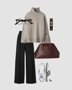 Capsule Formal Wardrobe, Cool And Chic Outfit, Winter Sweater Outfits Work, Autumn Work Wear, Classic Style Winter Outfits, Business Casual Outfits Autumn, Casual Business Dinner Outfit, True Spring Fall Outfits, Business Casual Looks For Women