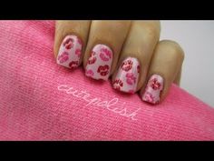 Kissed Nail Art - YouTube Valentines Nail Art Designs, Valentine Nail Art, Kiss Nails, Heart Nail Art, Holiday Nail Art, Cute Nail Art, Art Video, Heart Nails, Nail Art Inspiration