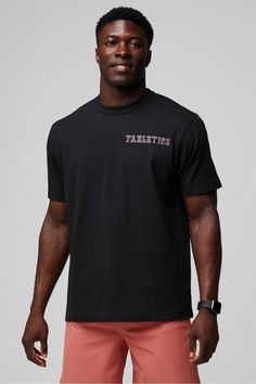 The R&R Tee FL2 black male Activewear >> Mens >> Top >> Short-Sleeve Tees Coastal Cotton regular Black Relaxed Fit T-shirt For Sports, Black Pre-shrunk Short Sleeve Activewear, Black Athletic Fit Short Sleeve T-shirt, Black Activewear With Letter Print And Relaxed Fit, Black Sporty Shirt With Relaxed Fit, Black Relaxed Fit Crew Neck Activewear, Black Relaxed Fit Sporty Shirt, Black Pre-shrunk T-shirt Athleisure, Black Graphic Tee With Letter Print Activewear