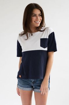 This boxy, cotton, nursing t-shirt is perfect for when it's HOT! No cling. No sweat stains! #nursingtop #nursingtee #breastfeedingclothes Sporty Navy Tops For Everyday, White Cotton Nursing T-shirt, Casual White Nursing Tops, White Nursing Friendly Short Sleeve Tops, Casual Crew Neck Nursing Friendly T-shirt, Casual Cotton T-shirt For Nursing, Casual Relaxed Fit Nursing T-shirt, Casual Nursing Friendly Short Sleeve T-shirt, Cotton Nursing Friendly T-shirt