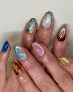 Nail Art Colorful, Gelx Apres Nails, Cool Nail Inspo 2024, Makati, Dream Nails, Fire Nails, Nail Trends