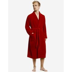 This thick, soft robe for women from Leveret is made from premium fleece fabric. Our Micro plush fleece is soft, lightweight, and durable to keep you warm, this luxury robe is great for lounging around the house or walking your property on a brisk morning. Soft, Plush, Everything to like Size: Small / Medium.  Color: Red.  Gender: male.  Age Group: adult. Terry Cloth Bathrobe, Terry Cloth Robe, Robe For Women, Luxury Robes, Red Shawl, Fleece Robe, Soft Robes, Hooded Robe, Satin Kimono