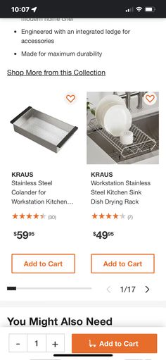 the home depot website is showing items for sale