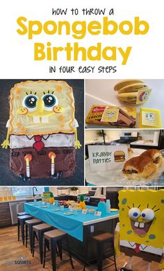 how to throw a spongebob birthday party in four easy steps