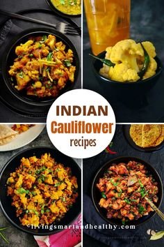 cauliflower recipes Palak Recipes Indian, Indian Cauliflower Recipes, Vegan Recipes For Kids, Indian Cauliflower, Cauliflower Keto, Kids School Lunch, Gobi Recipes, Gobi Manchurian, Recipes Cauliflower