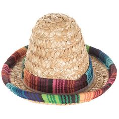 Headed to a fiesta? Add some festive style to your outfit with Sombrero Straw Hat! This adorable accessory features a classic sombrero shape made of straw with colorful fabric trim. Place it atop your doll's head to prepare for any party or outing!     Dimensions:   Diameter: 5 3/4"  Height: 4" Straw Doll, Warm Decor, Colorful Fabric, Silhouette Cameo Machine, Sewing Stitches, Doll Hat, Print Coupons, Fabric Bolts, Round Top