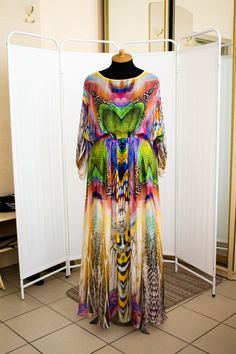 One of a kind, 100% handmade pure silk abstract maxi sheer flowing dress, for women. Colorfull: green, pink, blue. With long sleeves. Perfect as summer clothing, cruise, party.

Size - M-XL, exact parameters of the dress at the shop

-100% pure silk, chiffon, very pleasant to the body, main colors green, pink, blue. Abstract print.
- Handmade.
- Perfect for summer and cruise
- Unique and One of a kind. It won't happen again as I used all the pieces of such fabric. Colorful Bohemian Long Sleeve Maxi Dress, Colorful Long Sleeve Bohemian Dress, Multicolor Silk Maxi Dress With Long Sleeves, Multicolor Silk Long Sleeve Maxi Dress, Green Silk Long Sleeve Maxi Dress, Long Sleeve Multicolor Silk Maxi Dress, Multicolor Silk Maxi Dress For Festivals, Green Flowy Long Sleeve Kaftan, Silk Long Sleeve Maxi Dress For Vacation