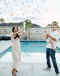 pool side gender reveal themes creative Gender Reveal Themes Creative, Creative Gender Reveals, Gender Reveal Party Favors, Gender Reveal Themes, Ocala Florida, Gender Reveals, Heart Confetti, Pool Side, Healthy Pregnancy