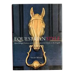 the equestrian style book is open to show an image of a horse's head