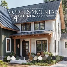 the modern mountain exterior color palette