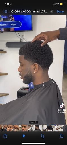 Mini Afro Hairstyles Men, Low Cut Taper Fade Black Men Hair, Black Men Low Taper Fade, Mini Afro Taper Fade Black Men, Low Afro Taper, Low Taper Fade Haircut Black Men, Low Drop Fade Haircut For Black Men, Low Taper Fade Afro, Low Taper Black Men