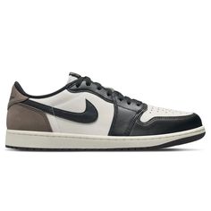 The Air Jordan 1 Low OG 'Mocha' combines classic appeal with a rich, contemporary twist, making it a must-have for any sneaker enthusiast. This iconic silhouette features a premium leather upper in a versatile mocha brown hue, complemented by clean white panels and understated black accents. The colourway offers a sophisticated look while maintaining the timeless aesthetic of the original Air Jordan 1 design. The shoe’s sleek low-top profile is enhanced with a perforated toe box and the classic Jordan 1 Low Mocha, Travis Scott Clothing, Nike Jordan Low, Yeezy Womens, Off White Dunk, Jordan 1 Lows, Original Air Jordans, Low Air Jordan 1, Athletic Looks