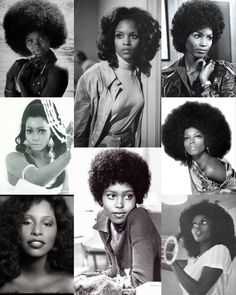 Black Women In The 70s, 70s Black Hairstyles, Trendy Pictures, Moda Afro, Black Queens, Makeup Idea, Afrocentric Art