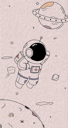 an image of a cartoon character in space