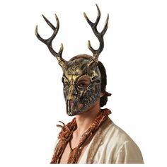 2in1 Deer Mask Removable Antler Soft Monster Animal Bone Full Face Masquerade Party Carnaval Mask Carnaval Mask, Deer Mask, Mask Horror, Monster Animal, Animal Bones, Horror Halloween, Masquerade Party, Cosplay Props, Halloween Cosplay