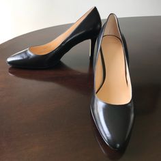 - Designer = Cole Haan - Size = 10b. Trunk 27 - Msrp = $248 -Cole Haan Grand.Os Genuine Black Leather. - Size 10b. -Kitten Heels. - Padded Leather Insole And Leather And Rubberized Outsole. - 3.5” Inches Kitten Heel. - Genuine And Authentic Or Your Money Back. Trunk 27 Classic Slip-on Court Shoes With 4-inch Heel, Classic 4-inch Heel Slip-on Court Shoes, Classic Fitted Court Shoes For Business Casual, Classic Fitted Slip-on Court Shoes, Classic Court Shoes With Medium Width And Heel Tab, Classic Court Shoes With Heel Tab And Medium Width, Classic Court Shoes With Heel Tab, Fitted Round Toe Court Shoes For Business, Classic Fitted Leather Court Shoes