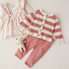 Made to match, this jumper set is perfect for keeping baby cute and cozy.# Pieces In Set: 2Included: 1 Pair(s) of Tights2nd Piece Closure Type: Pullover Head2nd Piece Sleeve Style: Sleeveless2nd Piece Sleeve Length: Sleeveless2nd Piece Fabric: Jersey2nd Piece Fiber Content: 100% Cotton2nd Piece Care: Machine Wash, Tumble DryClosure Type: SnapNeckline: Round NeckSleeve Length: Long SleeveSleeve Style: Fitted SleeveDress Length: Knee LengthFiber Content: 57% Cotton, 38% Polyester, 5% ElastaneFabr… Pink Matching Set For Fall, Newborn Dress, Dress Sets, Baby Outfit, Newborn Dresses, Dress Set, Girls Long Sleeve