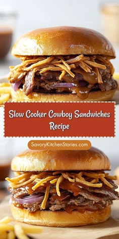 slow cooker cowboy sandwiches recipe