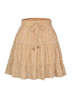 Sizing: True to size Material composition: 95% Polyester, 5% Elastane/Spandex Clothing type: A Material: Polyester Pattern: Floral Fabric elasticity: No elasticity Season: Spring-Summer Weaving type: Woven Style: Leisure Weight: 132 g Pocket: No pockets The new women's high waist ruffled floral skirt printed A-line skirt is suitable for many occasions. The simple design makes the boring season colorful and interesting. A variety of collocation options make you confident and beautiful. It fits snugly without restricting your movement. Key features include. - comfortable fabric casual daily wearSize Chart(inch) Size US UK Length Waist Hip S 4-6 8-10 16 26-34 44 M 6-8 10-12 17 28-35 46 L 8-10 12-14 17 30-37 47 XL 10-12 14-16 17 31-39 49 Boho Style Skirts, Summer Beach Looks, Floral Umbrellas, Skirts Short, Umbrella Skirt, Floral Print Skirt, Weave Style, Cute Skirts, Womens Clothing Stores