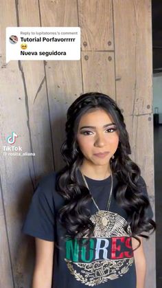 Simple 15 Hairstyles, Cute Simple Quince Hairstyles, Quince Sister Hairstyles, Hair Styles For A Quince, Quinceanera Damas Hairstyles, Quince Braid Hairstyles, Cute Hairstyles For Confirmation, Dama Quinceanera Hairstyles, Half Up Half Down Hairstyles For Quince