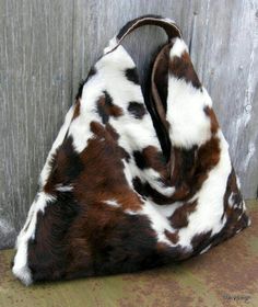 Tricolor Hair, Triangle Hair, Western Bag, Faux Cowhide, Handbag Large, Triangle Bag, Cowhide Bag, Large Purse, Fur Bag