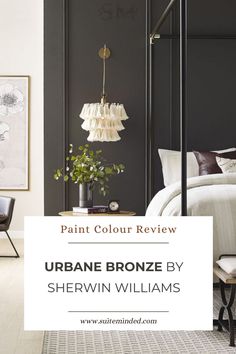 Urbane Bronze by Sherwin Williams is one of my favourite deep earthy colour. It is a rich grounding natural tone that exudes sophistication, modernity, and a touch of classic elegance. 
In this review, we explore Urbane Bronze in detail, starting with its Light Reflectance Value (LRV), how it performs under different lighting conditions, where to best use it in your home, as well as ideal trim colours and coordinating colours. Paint Colors That Go With Brass Fixtures, Enduring Bronze Sherwin Williams, Urbane Bronze Sherwin Williams Dining Room, Sherman Williams Urban Bronze, Urbane Bronze Bedroom Walls, Dark Contrast Trim, Urbane Bronze Accent Wall Living Room, Sw Urbane Bronze Bedroom, What Wall Color Goes With Black Furniture