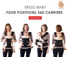 the ergo baby four positions 360 carrier is available in three different colors and sizes