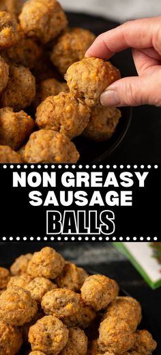 https://www.butterandbaggage.com/sausage-balls/ Sausage Balls Recipe Without Bisquick, Sausage Balls Without Bisquick, Sausage Ball Recipe, Sausage Ball, Pan Fried Pork Chops, Sausage Balls Recipe, Wedding Appetizers, Fried Pork Chops