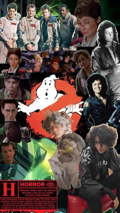 a collage of the characters from horror