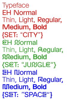 some type of font that is in different colors and sizes, including red, green, blue